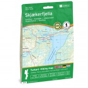 Skjaekerfjella (Skäckerfjällen) Topo 3000